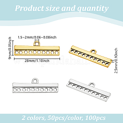 100Pcs 2 Colors Tibetan Style Links&nbsp;FIND-GO0003-40