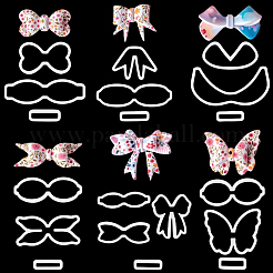 6 Sets 6 Styles Plastic Clay Pressed Molds&nbsp;AJEW-SC0004-09A