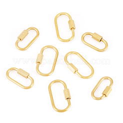 8Pcs 4 Styles 304 Stainless Steel Screw Carabiner Lock Charms&nbsp;STAS-TA0002-90