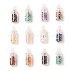 Glass Wishing Bottle Pendants&nbsp;PALLOY-JF00512