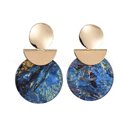 Cellulose Acetate(Resin) Dangle Stud Earrings&nbsp;EJEW-JE04075-01