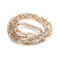 Electroplate Glass Beads Strands&nbsp;X-EGLA-J144-HR-C04