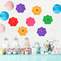 メキシコの紙の花のDIYデコレーション  クリスマス/結婚式/誕生日パーティーの装飾用  ミックスカラー  26.5~248x28.5~248x0.2mm  70個/セット&nbsp;DIY-OC0015-58