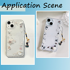 16Pcs 8 Style Cat Alloy Enamel Mobile Straps&nbsp;HJEW-SC00122