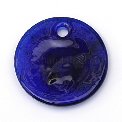 Handmade Evil Eye Lampwork Big Pendants&nbsp;LAMP-R134-50mm-01