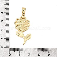 Brass Enamel & Clear Cubic Zirconia Pendants&nbsp;CU-CBA3C32-18G