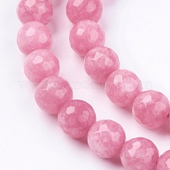 Natural White Jade Bead Strands&nbsp;G-R166-8mm-25