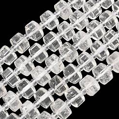 Natural Quartz Crystal Beads Strands&nbsp;G-G453-G03-7x12mm