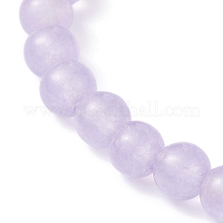 Natural Malaysia Jade(Dyed) Round Beads Stretch Bracelet&nbsp;BJEW-JB07223