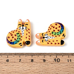 Printed Opaque Resin Beads&nbsp;RESI-N043-19A