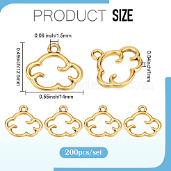 200Pcs Tibetan Style Alloy Charms&nbsp;FIND-PH0028-21
