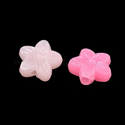 プラスチックビーズ  模造ゼリー  花  ミックスカラー  13.5x14.5x6mm  穴：2.5mm  約1020個/500g&nbsp;KY-F023-06B
