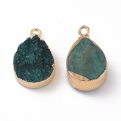 Natural Dyed Druzy Quartz Pendants&nbsp;G-I251-04G