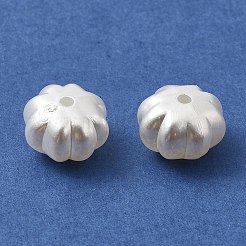 ABSプラスチックパール調ビーズ  花  ホワイト  12x8mm  穴：1.8mm  約781個/500g&nbsp;X-KY-I009-15