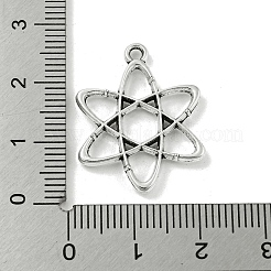 合金のチベット風チャーム  スターのチャーム  ニッケル  アンティークシルバー  25x19.5x2mm  穴：1.6mm&nbsp;TIBE-Q098-10A