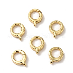 Brass Spring Gate Rings&nbsp;X-KK-J301-08G