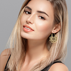 6 Pairs 6 Style Alloy Hollow Thick Hoop Earrings&nbsp;EJEW-AN0001-12