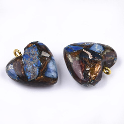 Assembled Bronzite and Imperial Jasper Pendants&nbsp;X-G-T111-04G