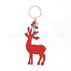 Dyed Poplar Wood Keychain&nbsp;KEYC-JKC00205-01