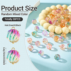 50Pcs Glass Pendants&nbsp;PALLOY-TAC0276