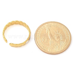 ハート 304 ステンレススチール エナメル オープン カフ リング 女性用  18KGP本金メッキ  ブラック  4.5mm  調整可能&nbsp;RJEW-U034-01G-02