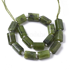 Natural Canadian Jade Beads Strands&nbsp;X-G-S345-8x11-006