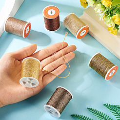 6Rolls 6 Colors Polyester Metallic Thread&nbsp;OCOR-TA0002-82B