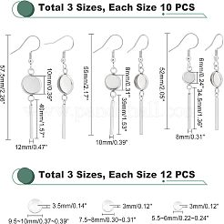 DIY Flat Round Earring with Dome Making Kit&nbsp;DIY-UN0003-41