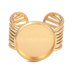 304 Stainless Steel Cuff Ring Components&nbsp;SA-CBA82C8-03D-G