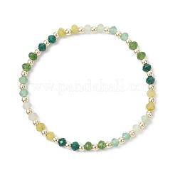 Dyed Natural Malaysia Jade & Synthetic Hematite Beaded Stretch Bracelets for Women&nbsp;BJEW-JB13069-03
