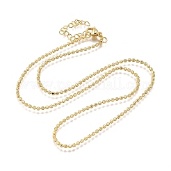 2MM Brass Round Link Chain Necklaces&nbsp;NJEW-M108-19G