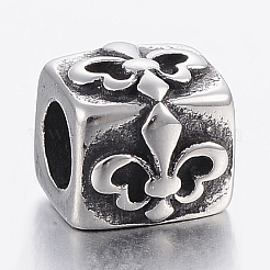 304 Stainless Steel European Beads&nbsp;STAS-F150-070AS