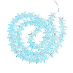 Baking Paint Electroplate Transparent Glass Beads Strands&nbsp;EGLA-N017-07-A02