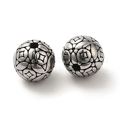 Round with Cross 304 Stainless Steel Beads&nbsp;STAS-E215-01AS