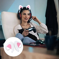 1 Pair Silicone Cat Ear Headphones Decorations&nbsp;DIY-CP0013-62B