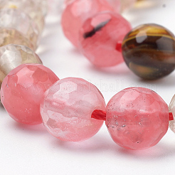 Tigerskin Glass Beads Strands&nbsp;G-Q462-118-12mm