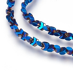 Electroplate Non-magnetic Synthetic Hematite Bead Strands&nbsp;G-I208-20-H