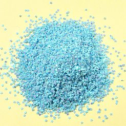 輝くネイルアートグリッター 90g  マニキュアスパンコール  キラキラネイルスパンコール  スター  ライトブルー  2.5x2.5x0.3mm&nbsp;MRMJ-FS0001-04C