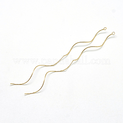 Brass Chain Stud Earring Findings&nbsp;KK-T032-173G
