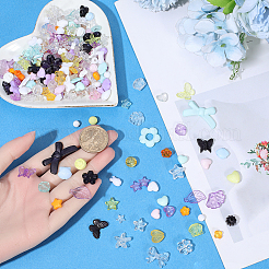 210G 7 Colors Transparent & Opaque Acrylic Beads&nbsp;TACR-PA0001-29