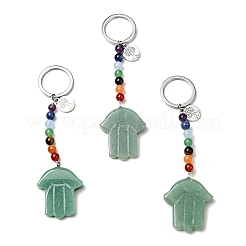 Natural Green Aventurine Chakra Keychain&nbsp;KEYC-F034-01F