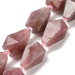 Natural Madagascar Rose Quartz Beads Strands&nbsp;G-NH0005-B02-01