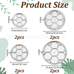 8Pcs 4 Styles 410 Stainless Steel Steamer Mat&nbsp;AJEW-OC0015-16