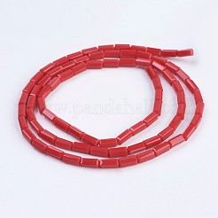 Opaque Glass Beads Strands&nbsp;EGLA-F123-3x6mm-NC03