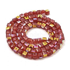 Baking Paint Glass Beads Strands&nbsp;DGLA-D001-05J