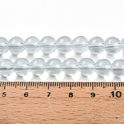 Baking Paint Transparent Glass Beads&nbsp;X1-DGLA-N006-8mm-07