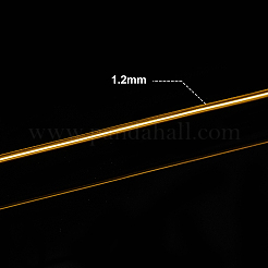 つや消し丸型アルミ線  ゴールド  17ゲージ  1.2mm  116 m /ロール&nbsp;AW-BC0003-30E-1.2mm
