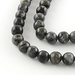天然ラルビカイトラウンドビーズ連売り  8mm  穴：1mm  約45~47個/連  14.9インチ&nbsp;G-R342-8mm-09