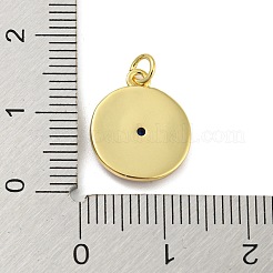 14KGP本金メッキ真鍮エナメルチャーム  長持ちメッキ  クモの巣  レッド  14x12x2mm  穴：3.4mm&nbsp;KK-Z032-02A