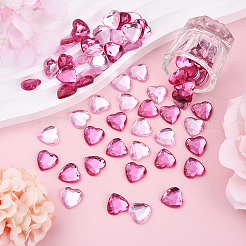 200Pcs 2 Colors Imitation Taiwan Acrylic Rhinestone Cabochons&nbsp;GACR-YW0001-06